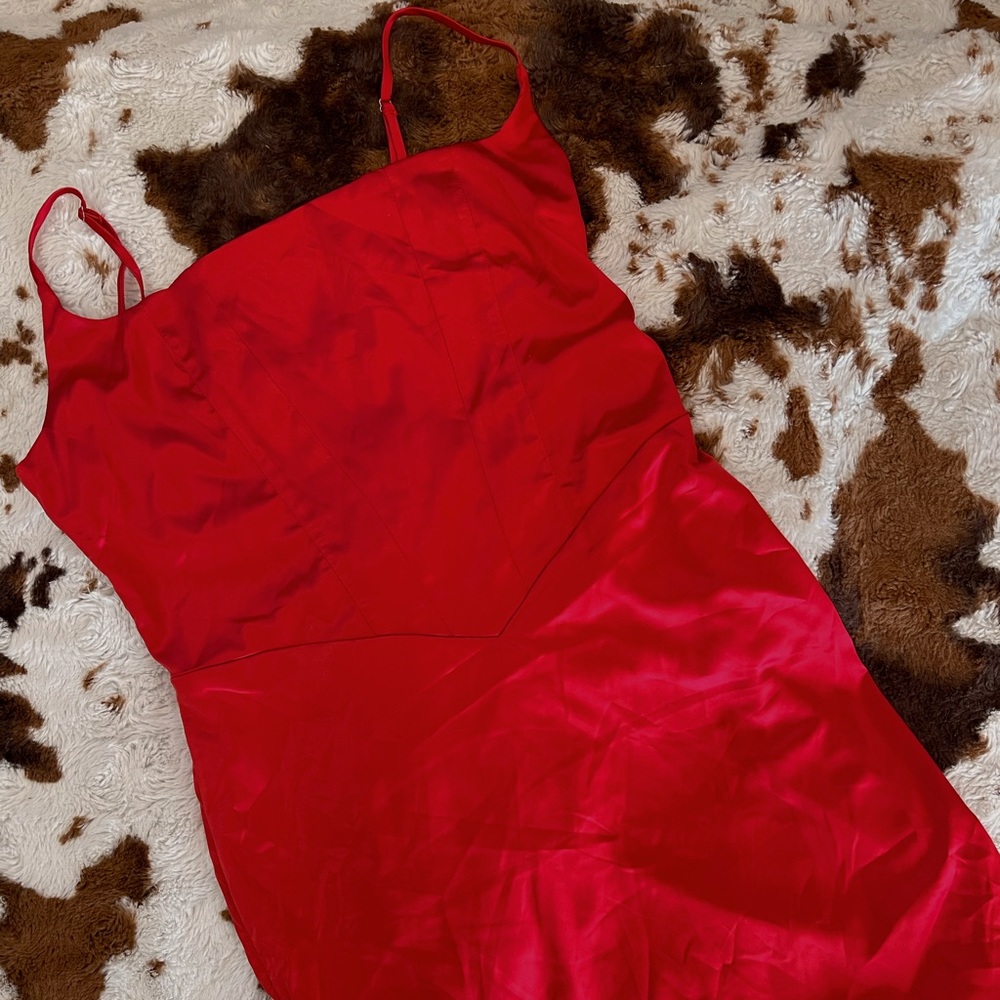 Red MIDI Dress